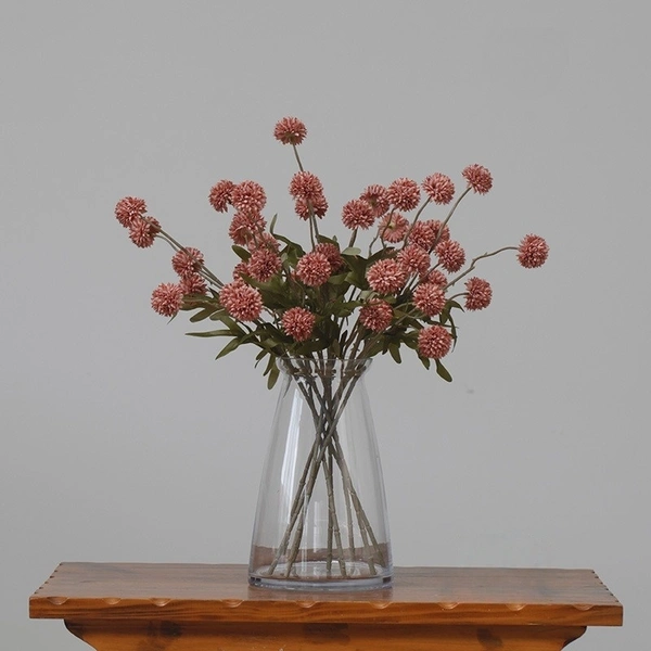 Retro 5 heads artificial dandelion and chrysanthemum ball bouquets for home wedding decoration