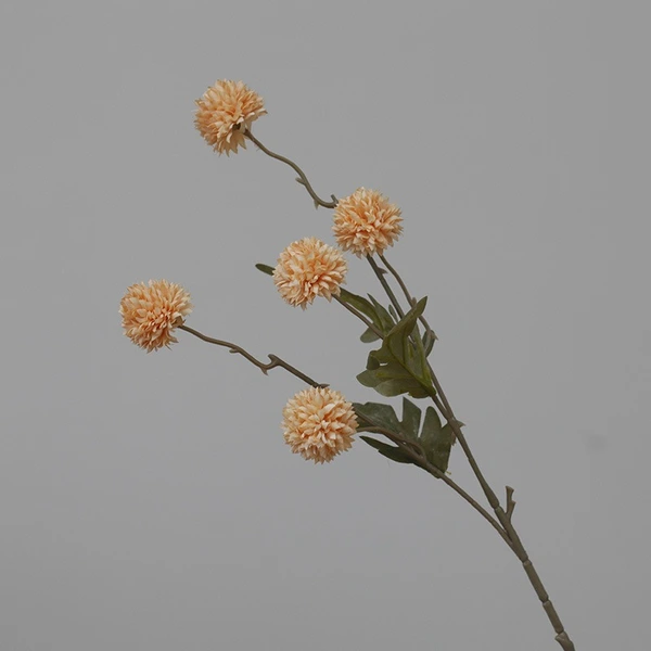 Retro 5 heads artificial dandelion and chrysanthemum ball bouquets for home wedding decoration