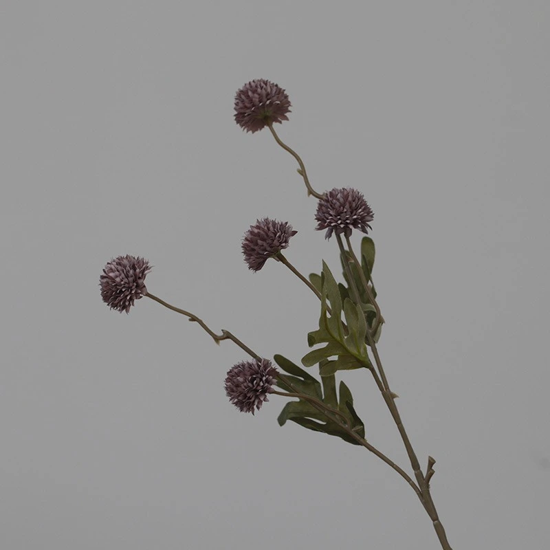 Retro 5 heads artificial dandelion and chrysanthemum ball bouquets for home wedding decoration