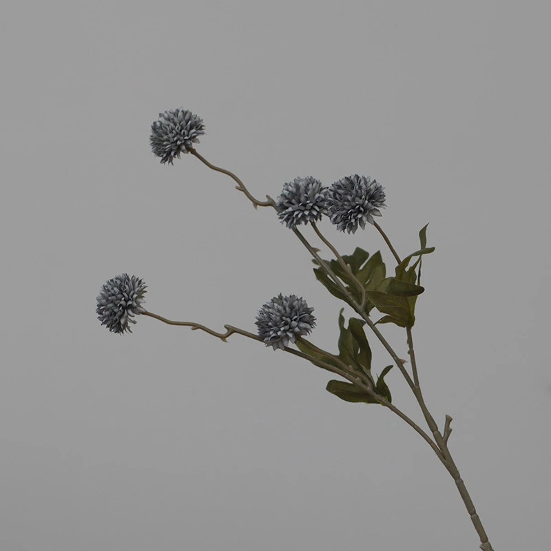 Retro 5 heads artificial dandelion and chrysanthemum ball bouquets for home wedding decoration