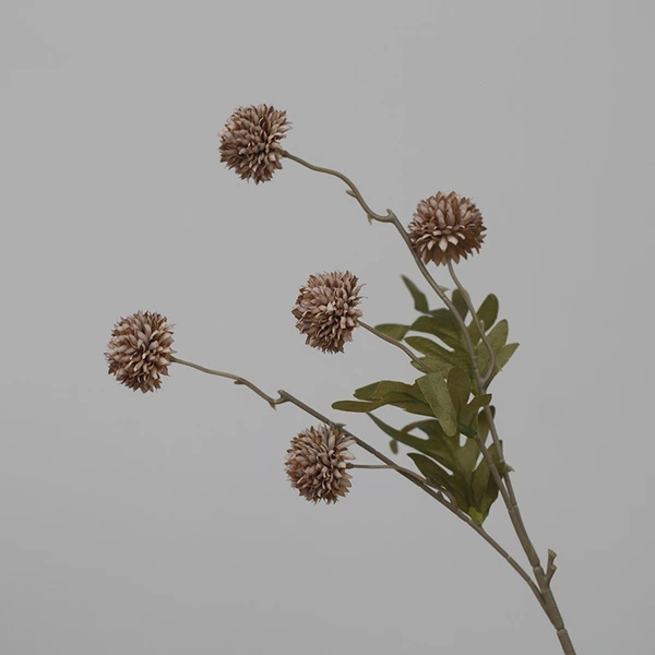 Retro 5 heads artificial dandelion and chrysanthemum ball bouquets for home wedding decoration