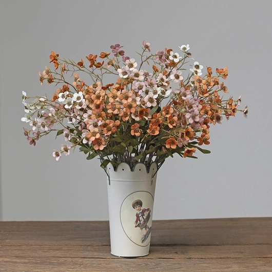 High simulated 15 heads retro plum blossoms for home wedding decoration CBXLM