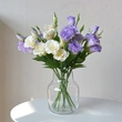 High quality artificial eustoma grandiflorum roses silk simulation flowers home wedding garden home party decoration