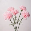 Moisturizing latex carnation artificial real touch silk flower Mother’s Day bouquet gift wedding home party decor