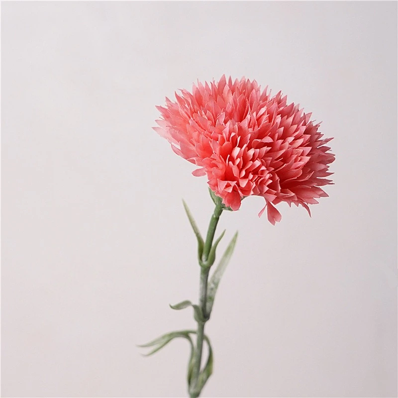 Moisturizing latex carnation artificial real touch silk flower Mother’s Day bouquet gift wedding home party decor