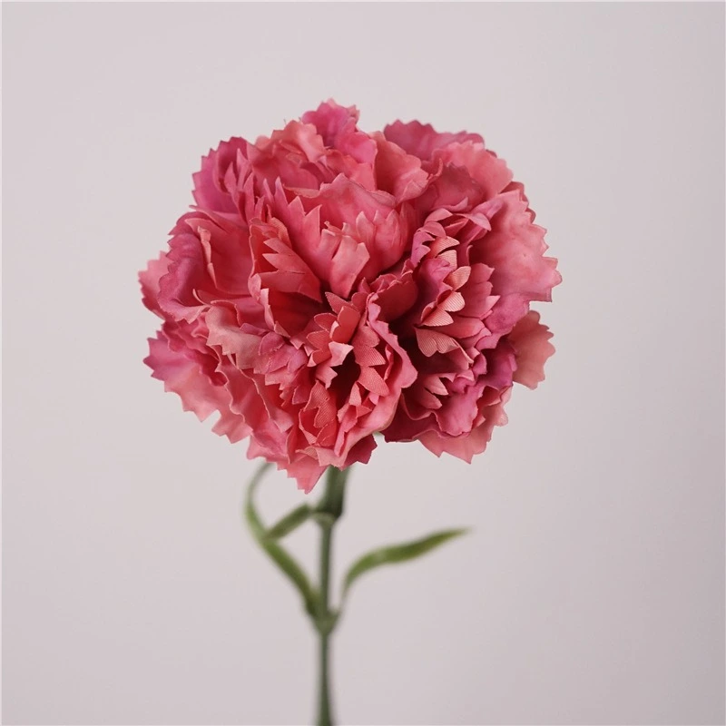 Moisturizing latex carnation artificial real touch silk flower Mother’s Day bouquet gift wedding home party decor