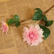 High quality hand feel artificial dahlia flower with two flower heads for party home wedding event decoration