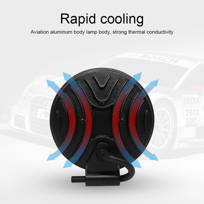 Motorcycle spotlight 42W 6000K 4200LM Circular Waterproof LED Work Light for Off-Road Suv / Boat / 4X4 Jeep / Truck