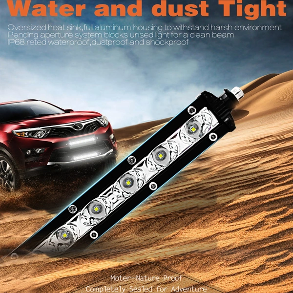 18W Auotmotive cheap aluminum housing auto led light bar for cars 