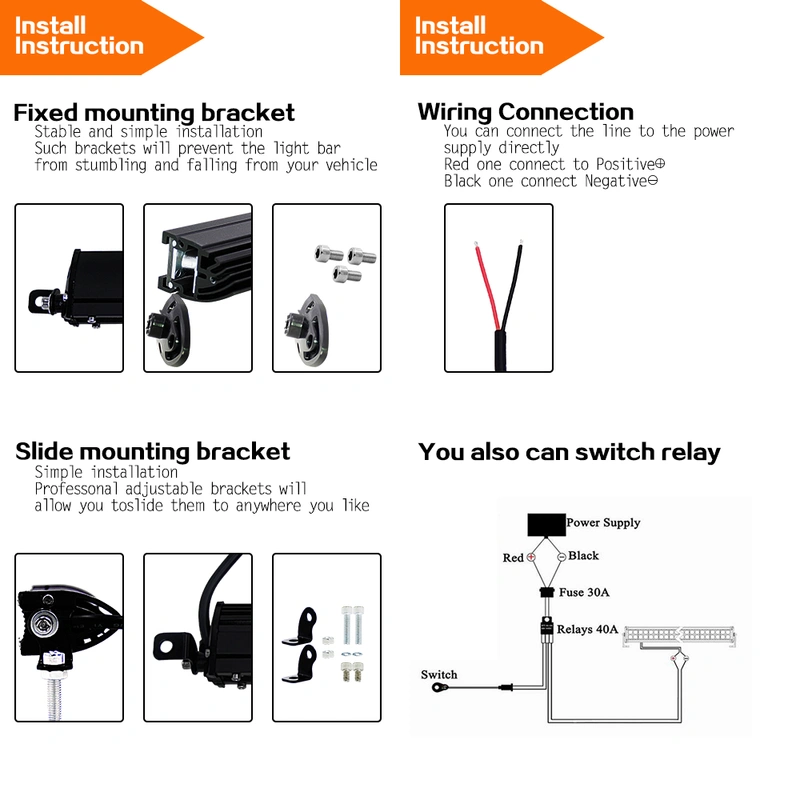 18W Auotmotive cheap aluminum housing auto led light bar for cars 
