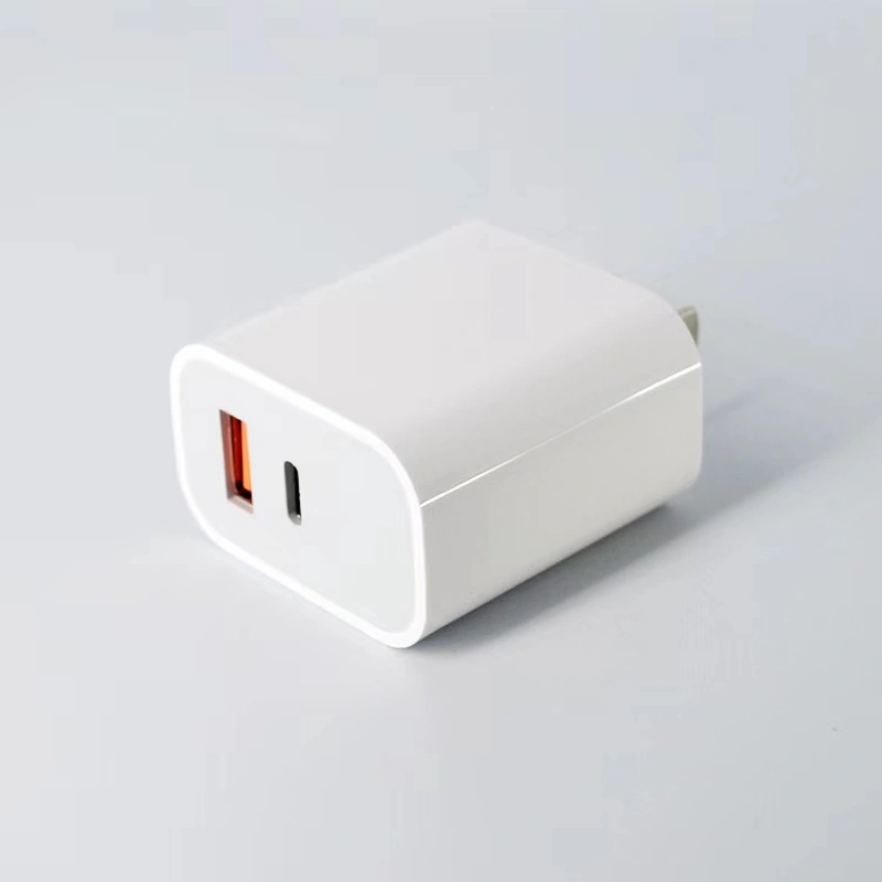 18W QC / 20W PD  wall charger dual USB output Factory Wholesale