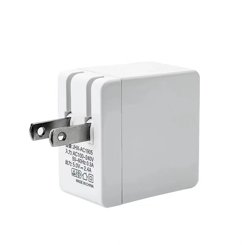 5V 2.4A single port adapter charger with usb port mobile phone portable