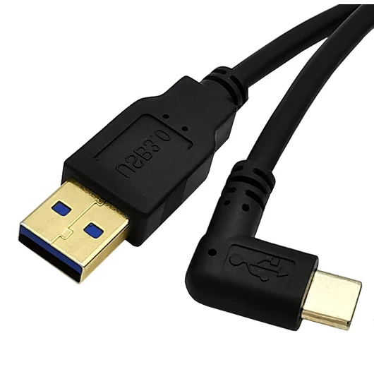 USB 3.0 (Type-A) Male to USB3.1 (Type-C) 90 degree Angle 1.5m Cable