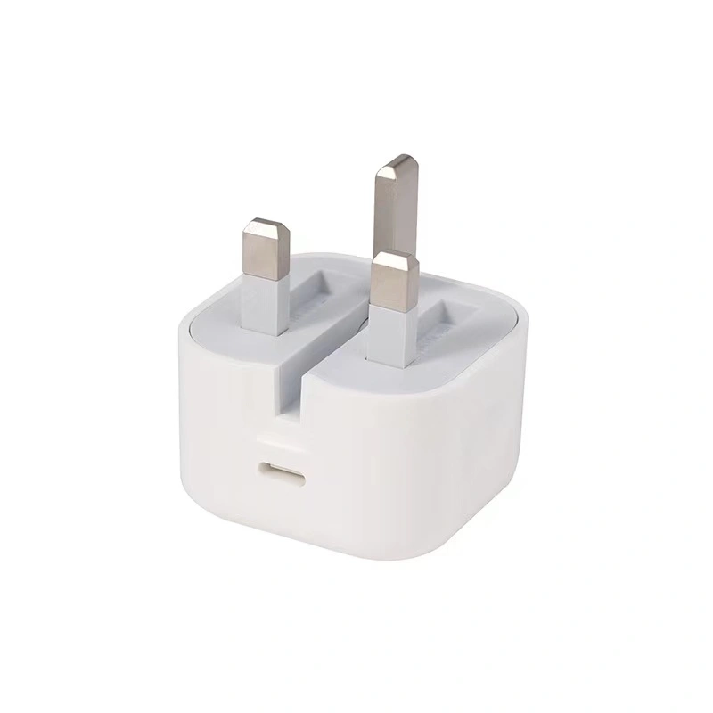 UK 3pin plug orginal cube charger Type C fast charging PD 20W charger