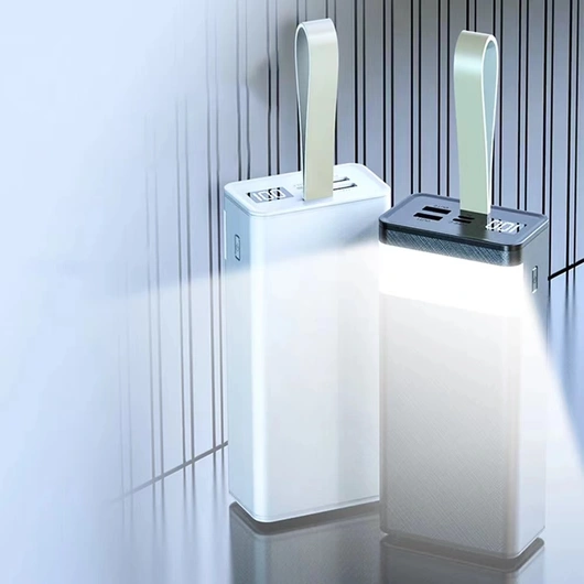 Original Portable High mAh 30000mAh Led Torch Flashlight Powerbank 30000 mAh Type C Power Bank with Strong Light