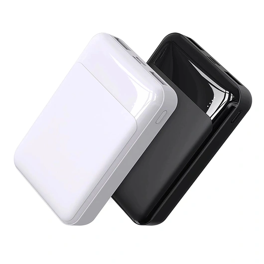  New Trend 2022 Mini Power Bank Black & White High Quality Cheap Powerbank 10000mah