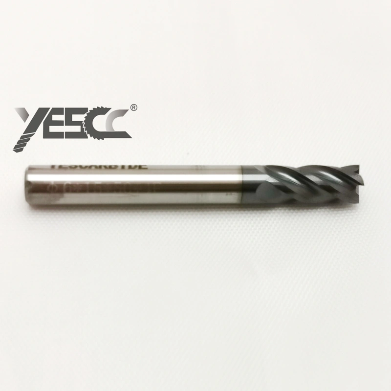 carbide end mill 4 flutes square flat