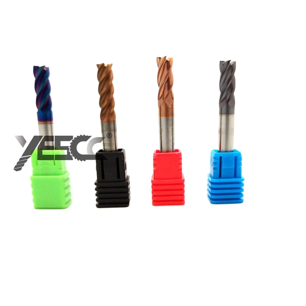 carbide end mill 4 flutes square flat