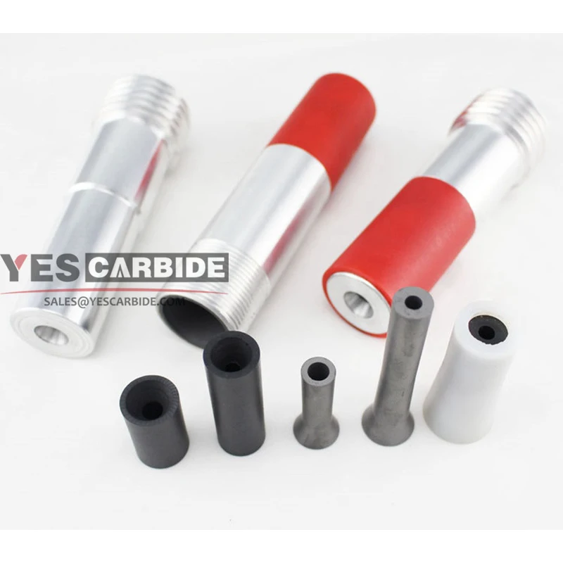 Venturi Boron Carbide sandblasting Nozzle with Aluminum Jacket