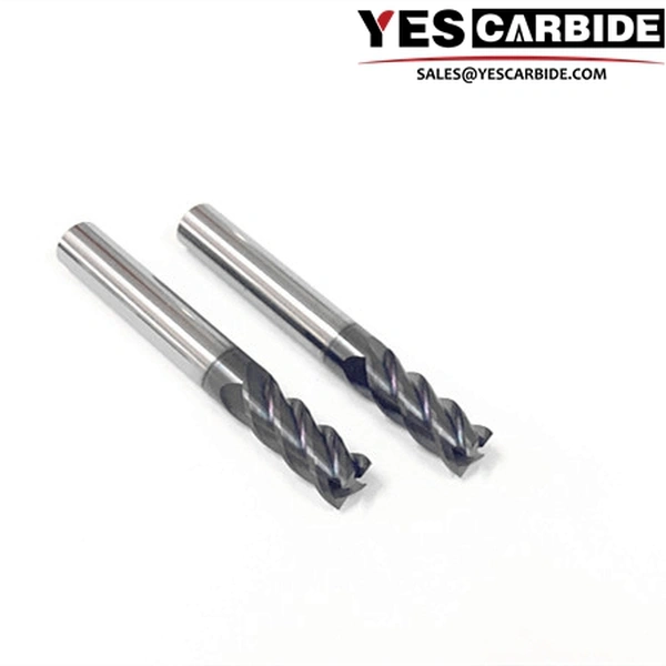 carbide end mill 4 flutes square flat