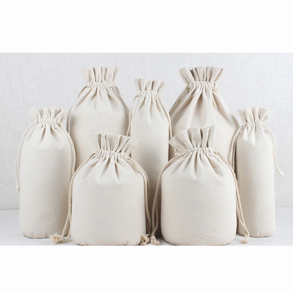 custom eco-friendly cotton bags drawstrin