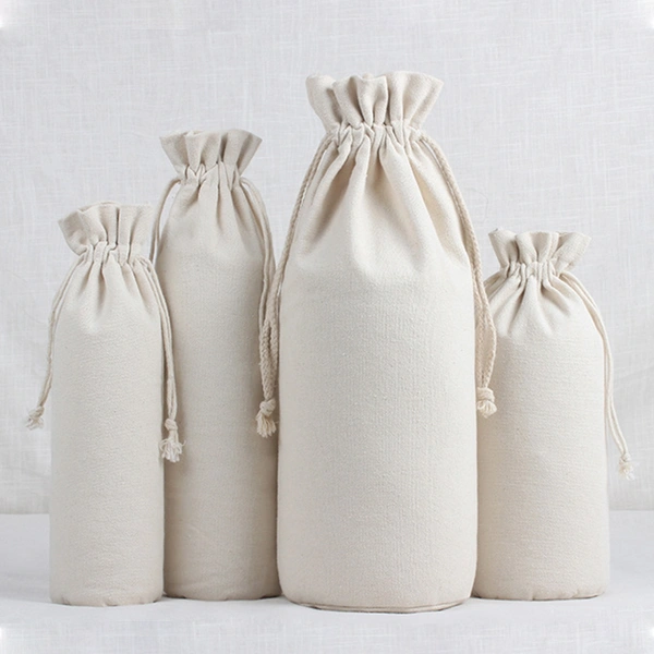 custom eco-friendly cotton bags drawstrin