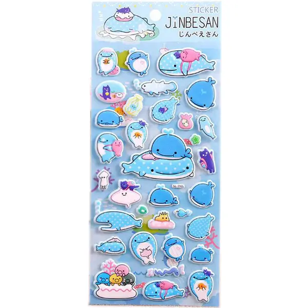 Die Cut 3d Cartoon Eva Foam Puffy Sticker for Kids