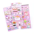 Die Cut 3d Cartoon Eva Foam Puffy Sticker for Kids