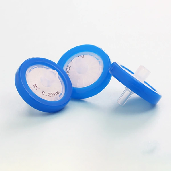 High-Flow Nylon Syringe Filters – 0.22-0.45µm | Low Extractables Lab Filters