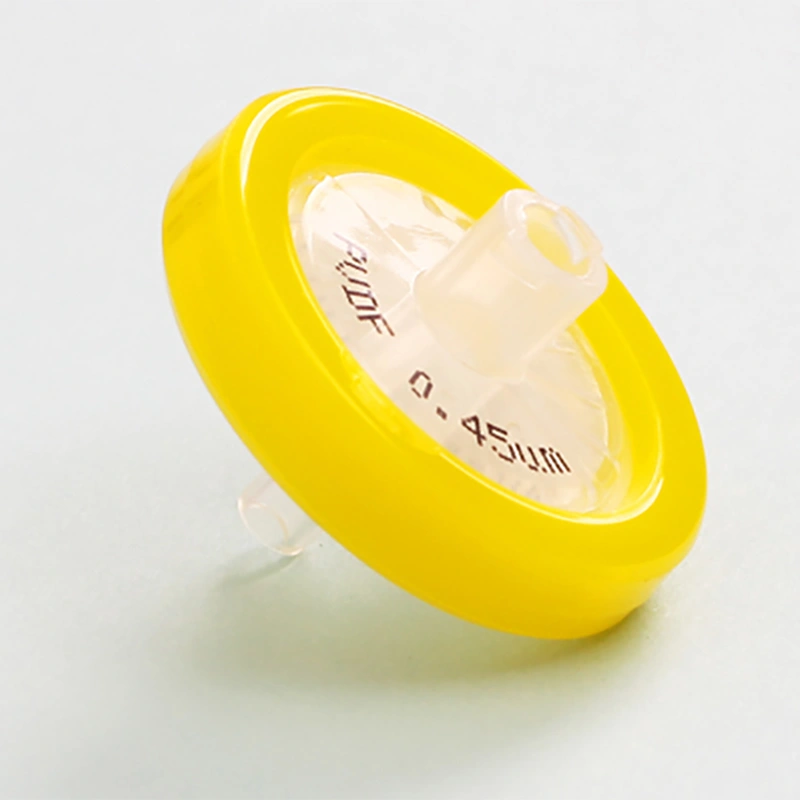 Filtro de jeringa de PVDF: opciones hidrófobas e hidrófilas