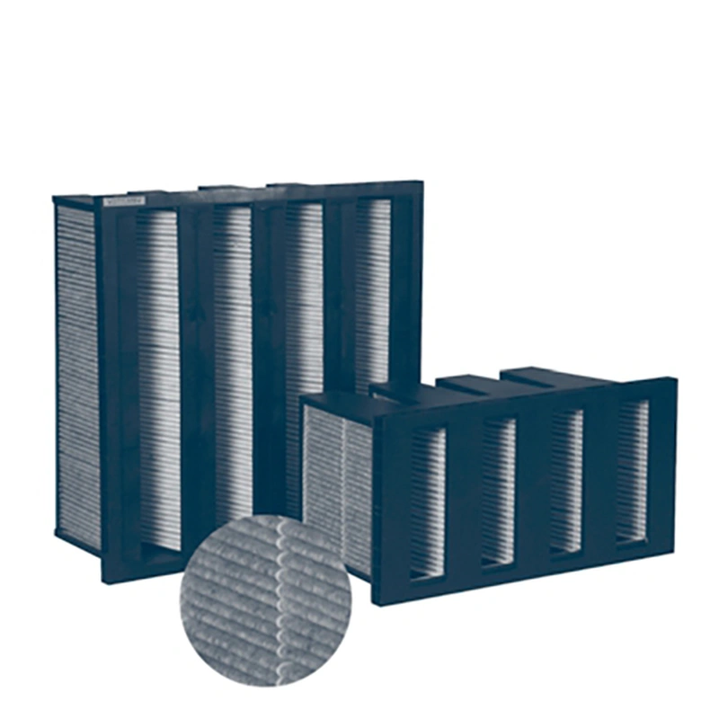 فلاتر الكربون النشط V-Bank | تنقية الهواء الصناعي