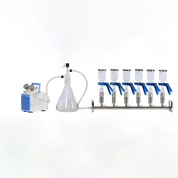 مشعب ترشيح الفراغ المعملي - متعدد المنافذ، مقاوم للمواد الكيميائية