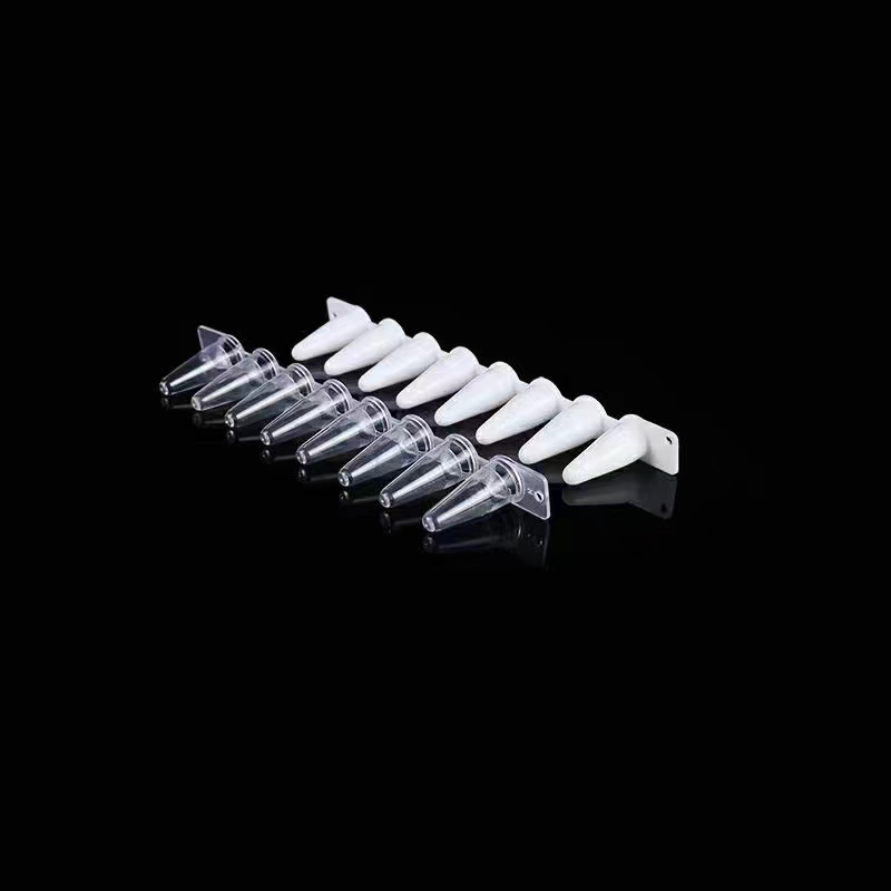 高い信頼 厚い信頼 0.2ml White and Clear Cap, Tube+Flat PCR Thin-walled 8-strip 止まり木