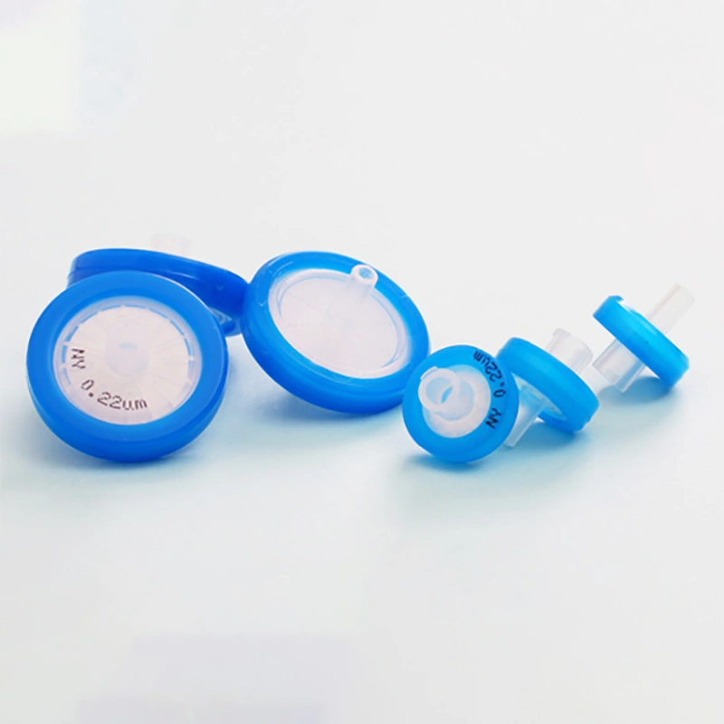 مرشحات حقن نايلون عالية التدفق - 0.22-0.45 ميكرومتر | مرشحات مختبرية منخفضة الاستخراج