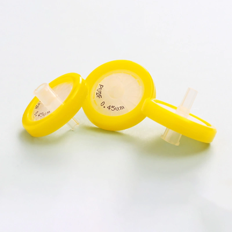 Filtro de jeringa de PVDF: opciones hidrófobas e hidrófilas