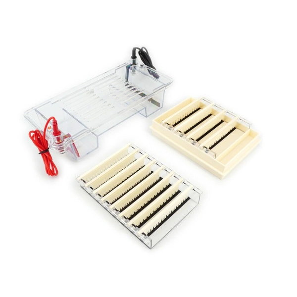 Electroforesis en gel de alto rendimiento: sistema multigel, detección de ADN y ARN, grado de investigación