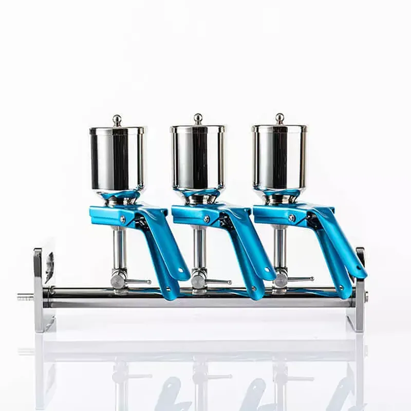 مشعب تفريغ ثلاثي الاتجاهات من الفولاذ المقاوم للصدأ - نظام ترشيح معملي