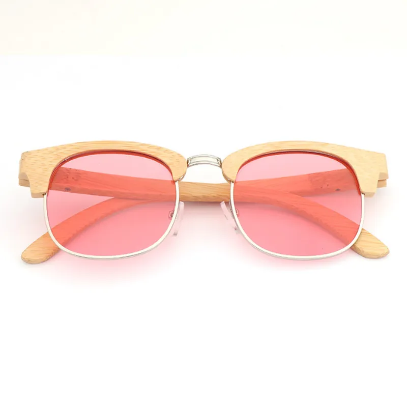 Half Metal Half Bamboo Frame Sunglasses Suppliers Wholesale