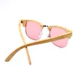 Half Metal Half Bamboo Frame Sunglasses Suppliers Wholesale