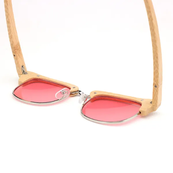 Half Metal Half Bamboo Frame Sunglasses Suppliers Wholesale