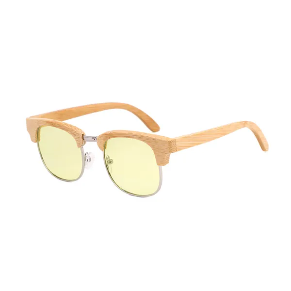 Half Metal Half Bamboo Frame Sunglasses Suppliers Wholesale