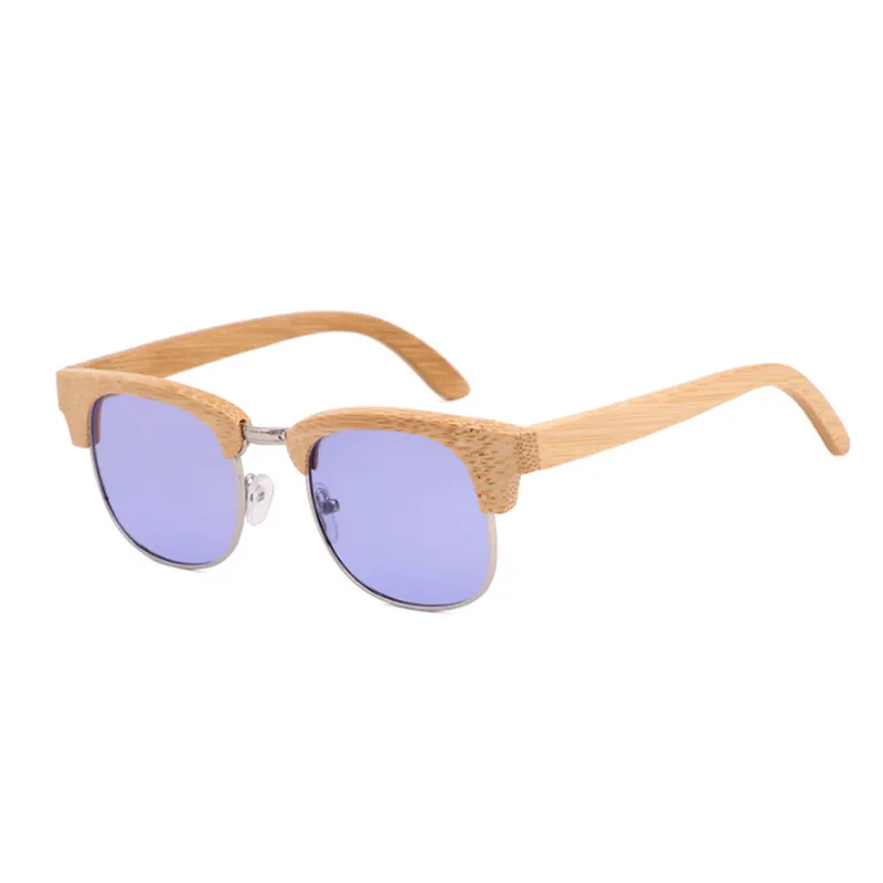 Half Metal Half Bamboo Frame Sunglasses Suppliers Wholesale
