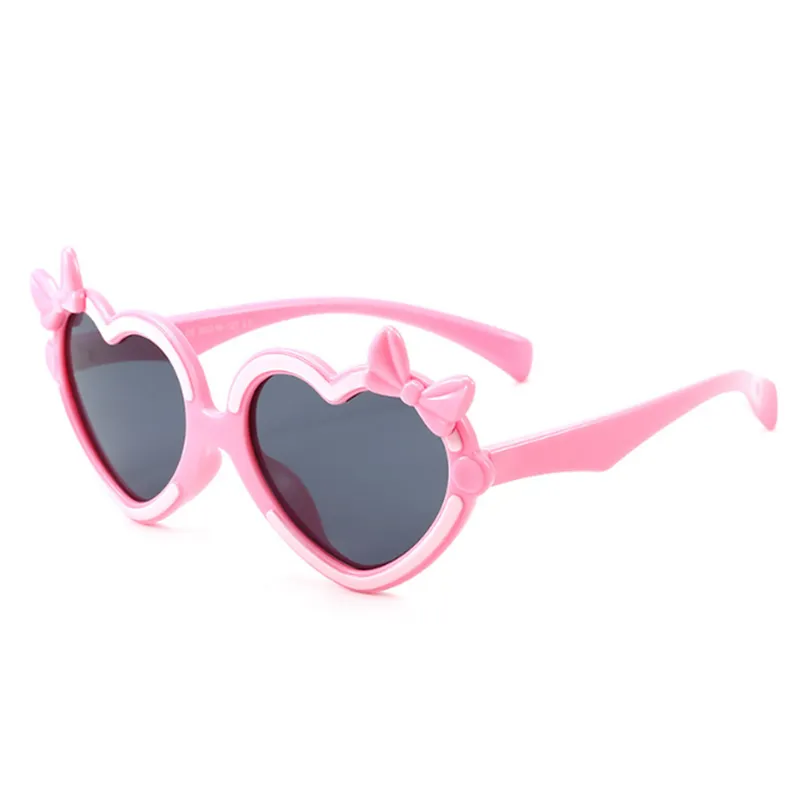 Heart Shape Silicon Toddler Sunglasses -Factory Direct Wholesale