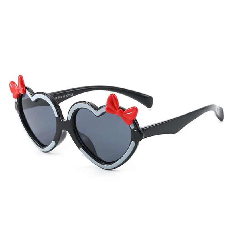 Heart Shape Silicon Toddler Sunglasses -Factory Direct Wholesale