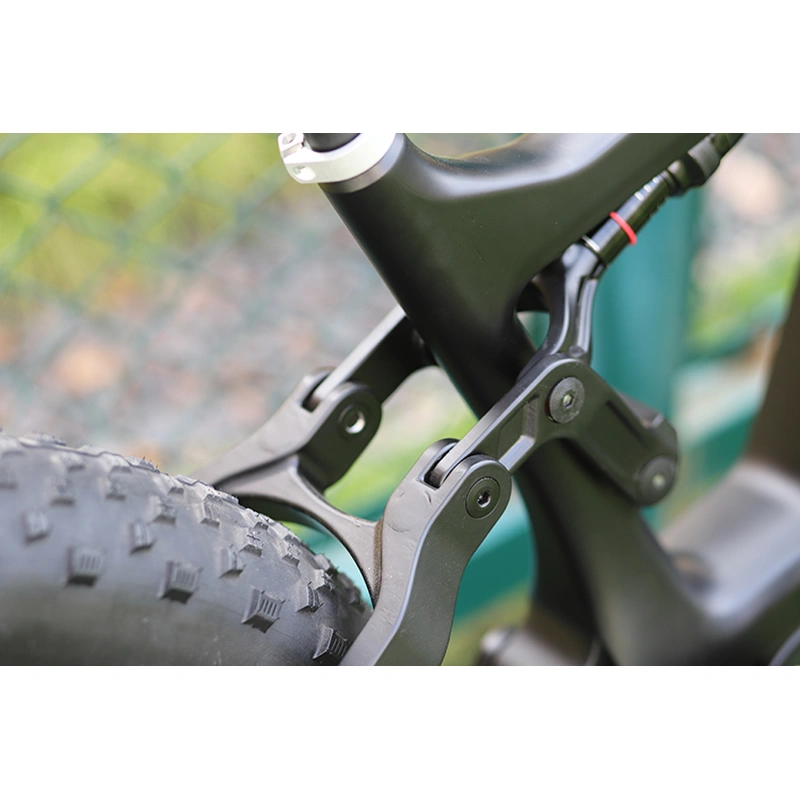 carbon fiber frame full suspension 1000w bicycle electric fat ebike