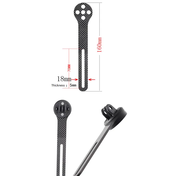 Carbon bike component Cycling computer mount