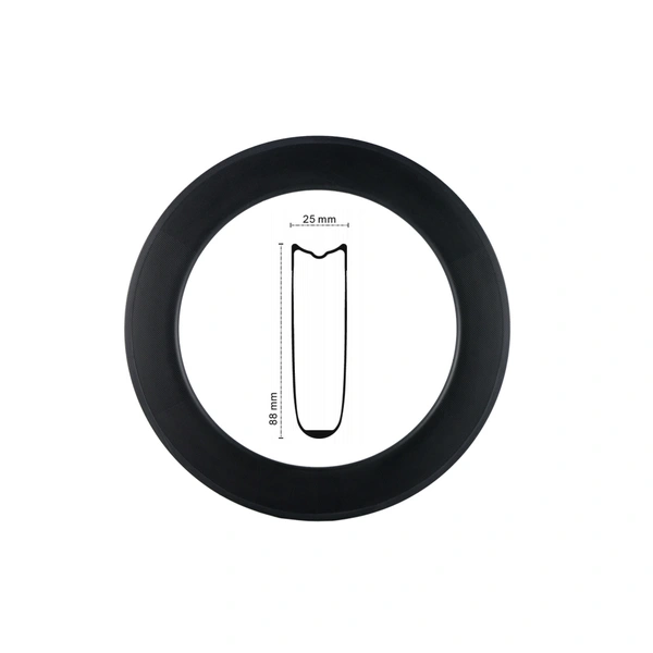 700C 25mm Width Road Bike Disc brake Tubular carbon rims