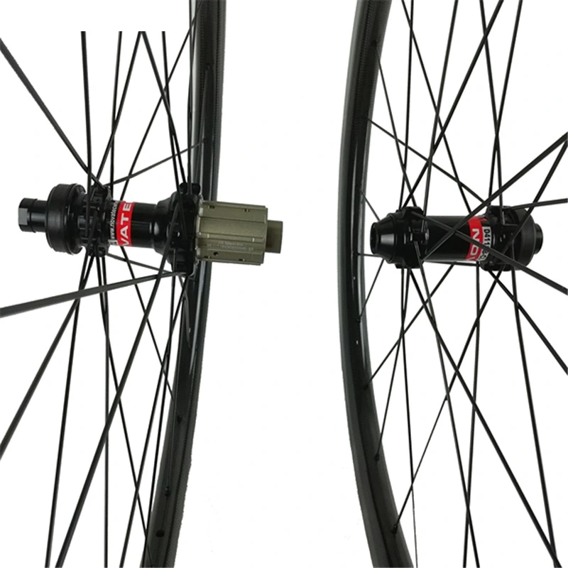 Moyeu novatec vélo de route frein à disque jeu de roues tubulaires en fibre de carbone