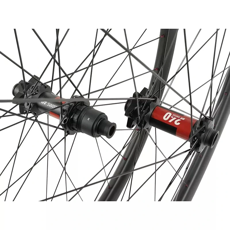 dt 240 moyeu vélo de route frein à disque jeu de roues tubeless en fibre de carbone