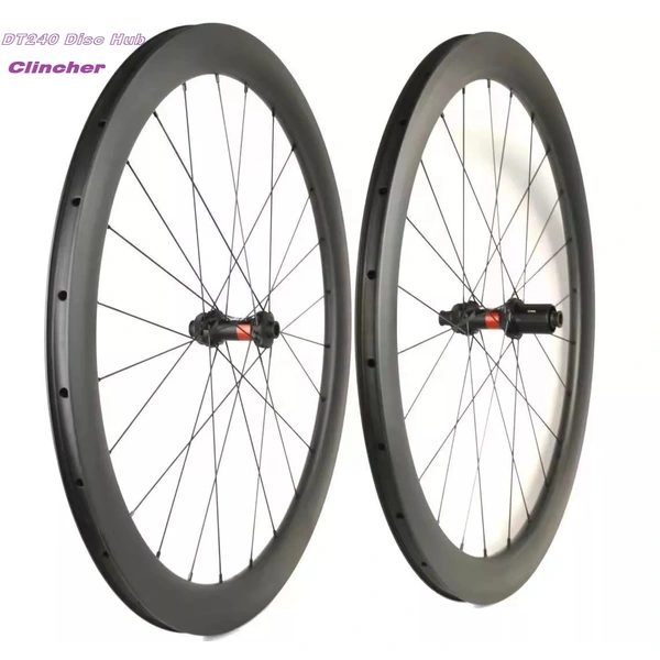 DT 240 hub road bike disc brake carbon fiber clincher wheel set
